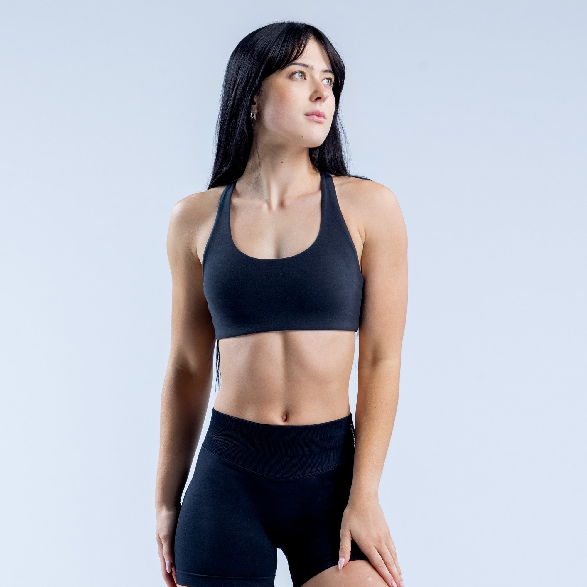 DFYNE Origin Racer Back Sports BH Dame Svarte | 81472-HEYP