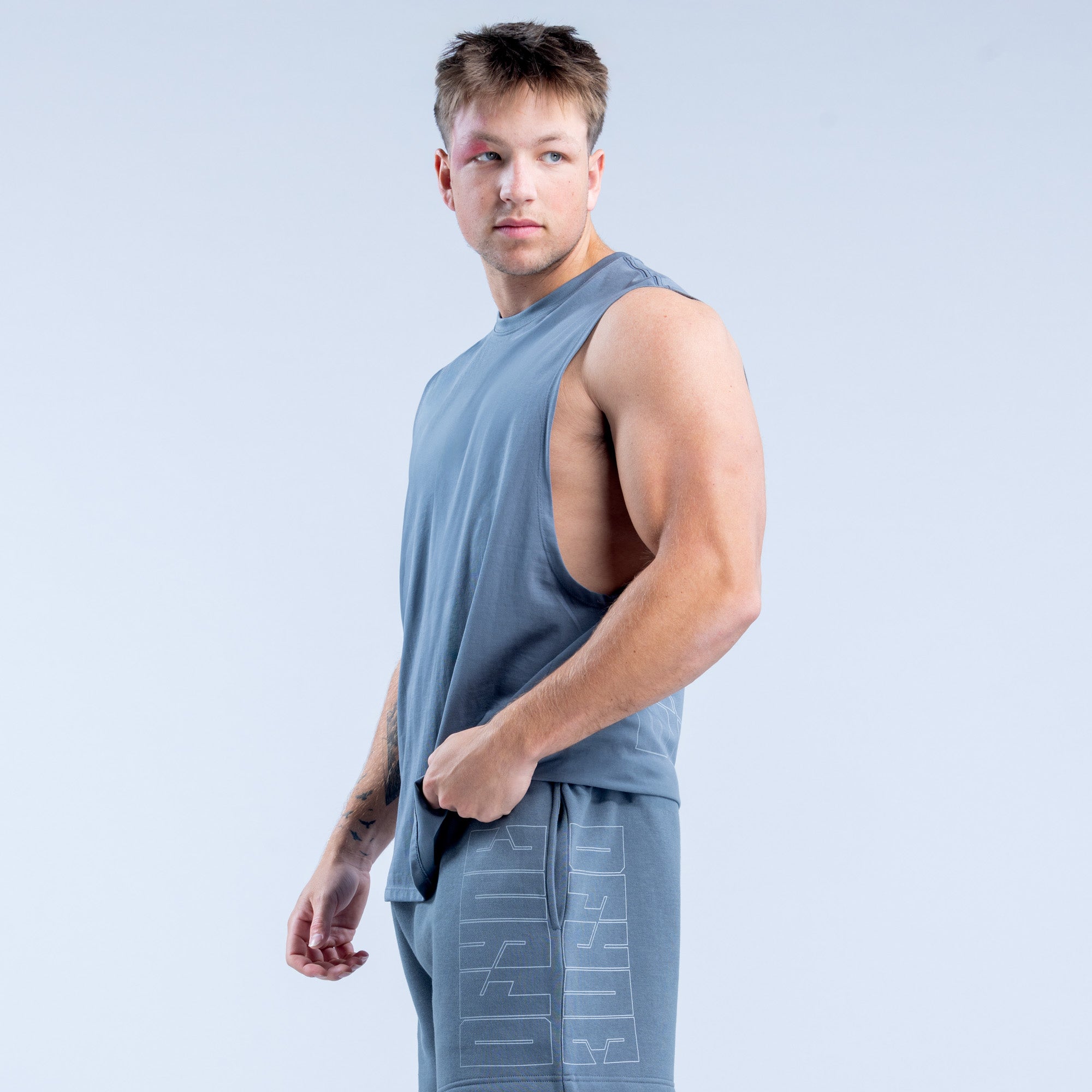 DFYNE Recharge Graphic Tank Top Herre Grå | 32581-JSFV