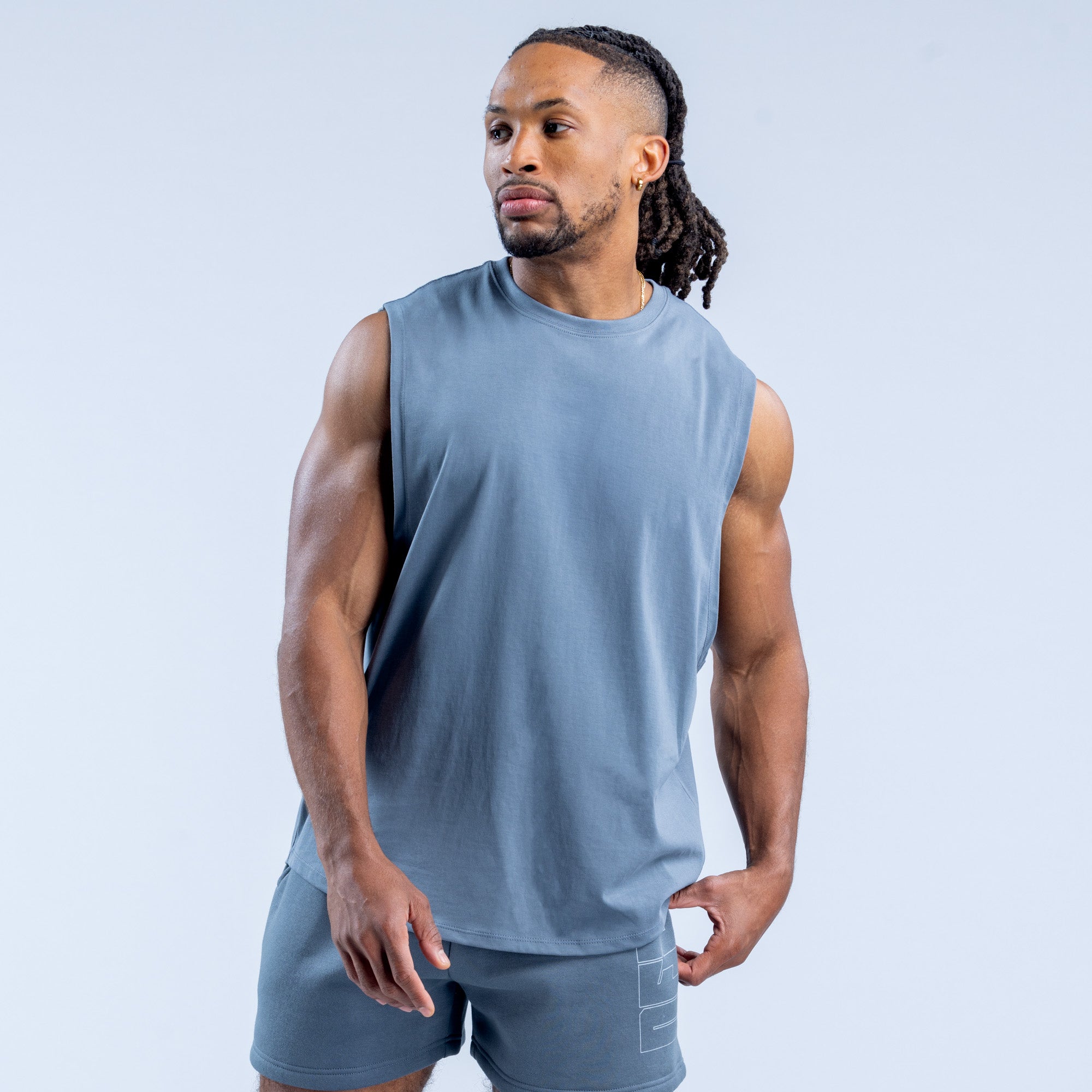 DFYNE Recharge Graphic Tank Top Herre Grå | 32581-JSFV
