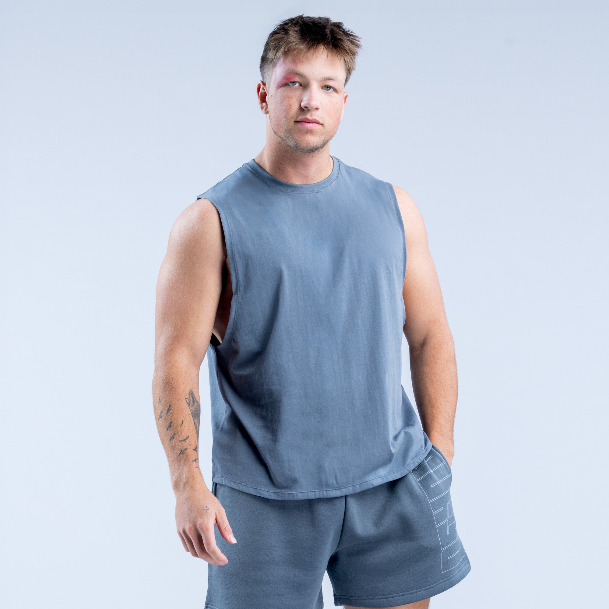 DFYNE Recharge Graphic Tank Top Herre Grå | 32581-JSFV