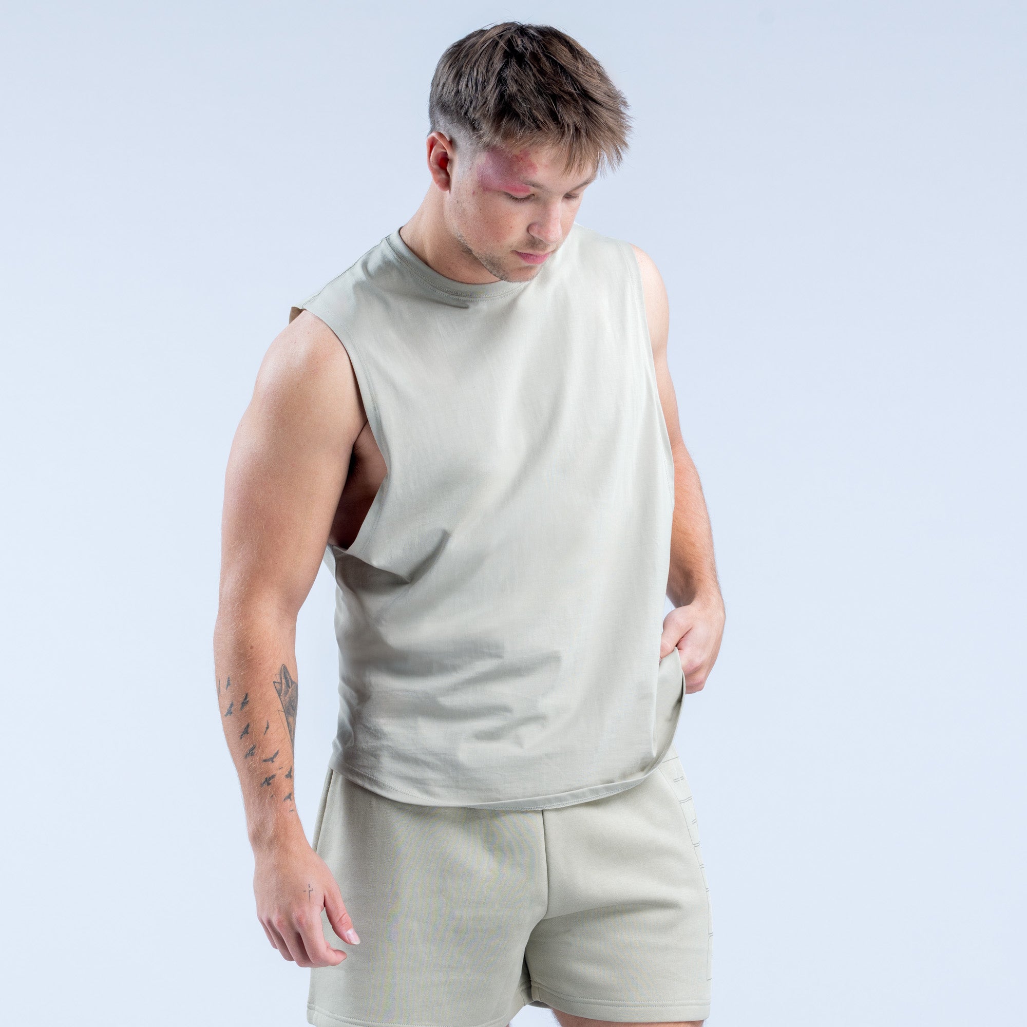 DFYNE Recharge Graphic Tank Top Herre Grå | 97864-BELU