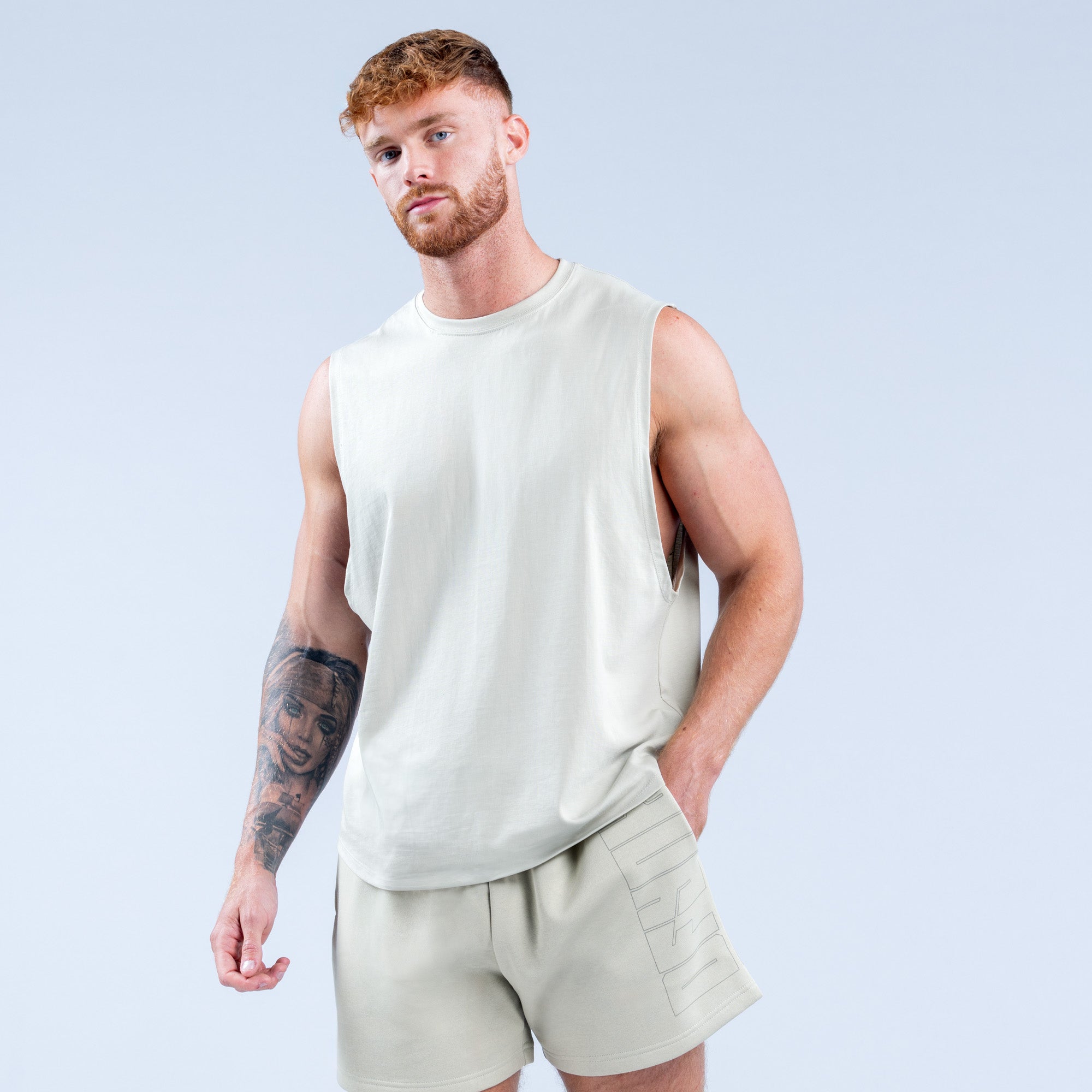 DFYNE Recharge Graphic Tank Top Herre Grå | 97864-BELU