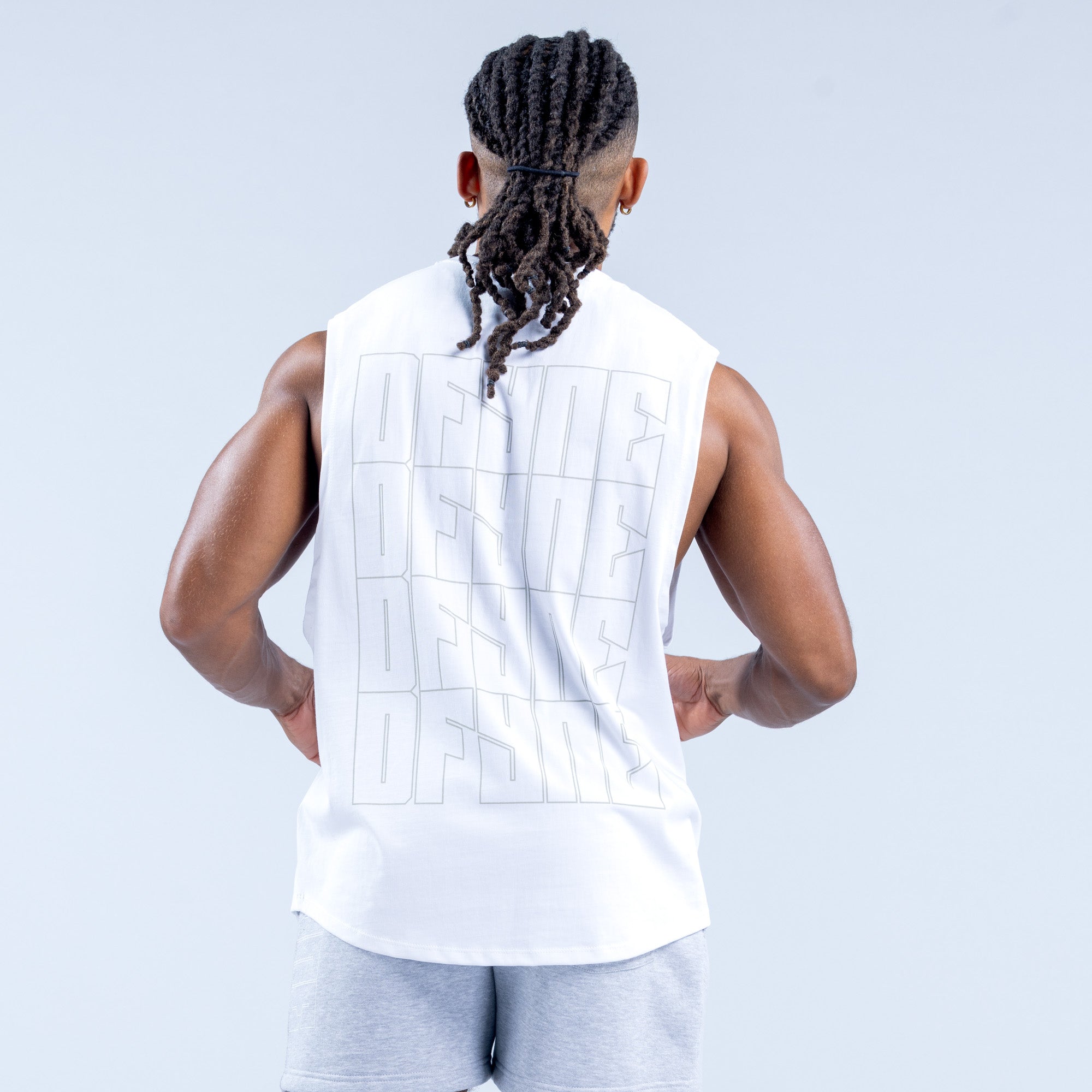 DFYNE Recharge Graphic Tank Top Herre Hvite | 34895-FKDP