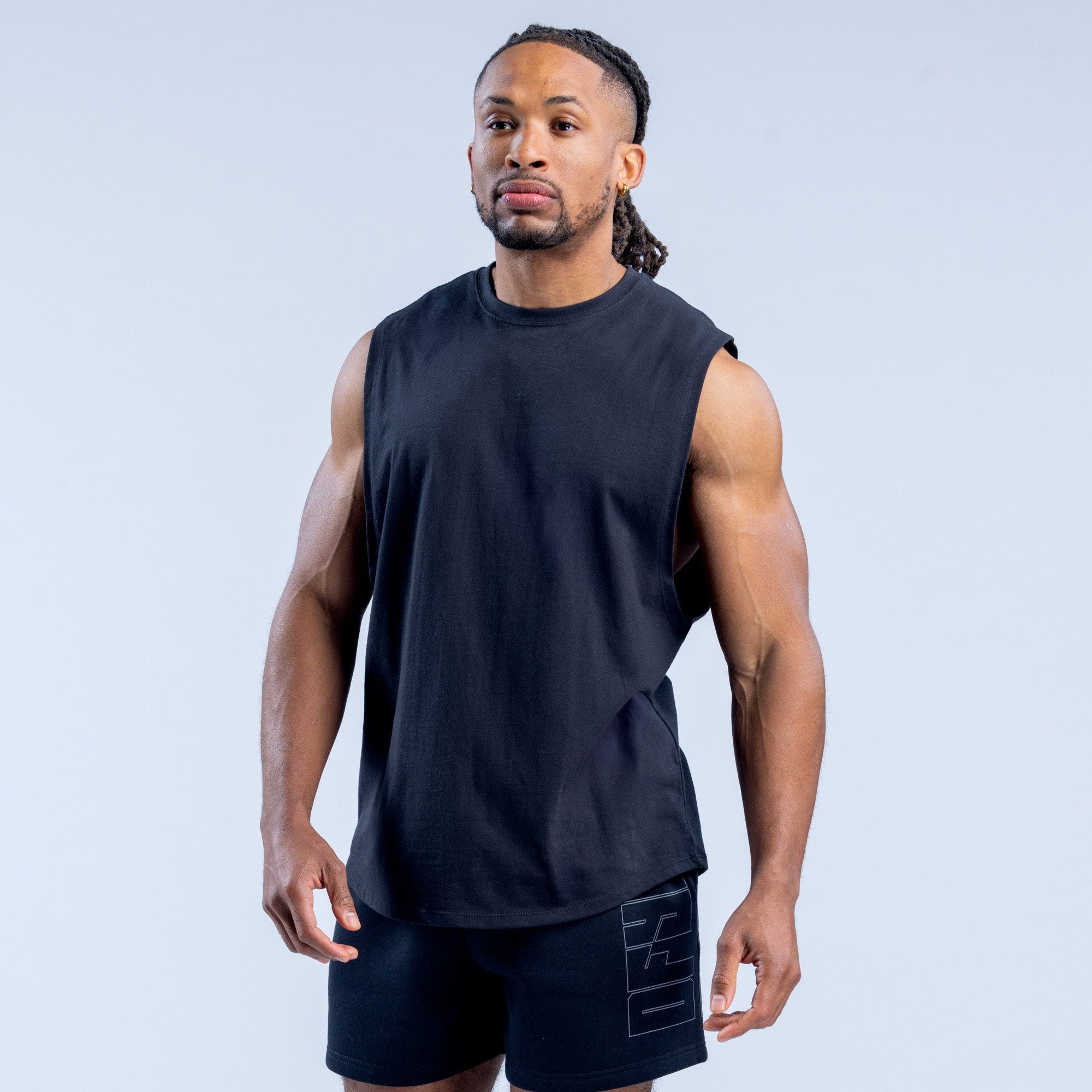 DFYNE Recharge Graphic Tank Top Herre Svarte | 20158-IQOB