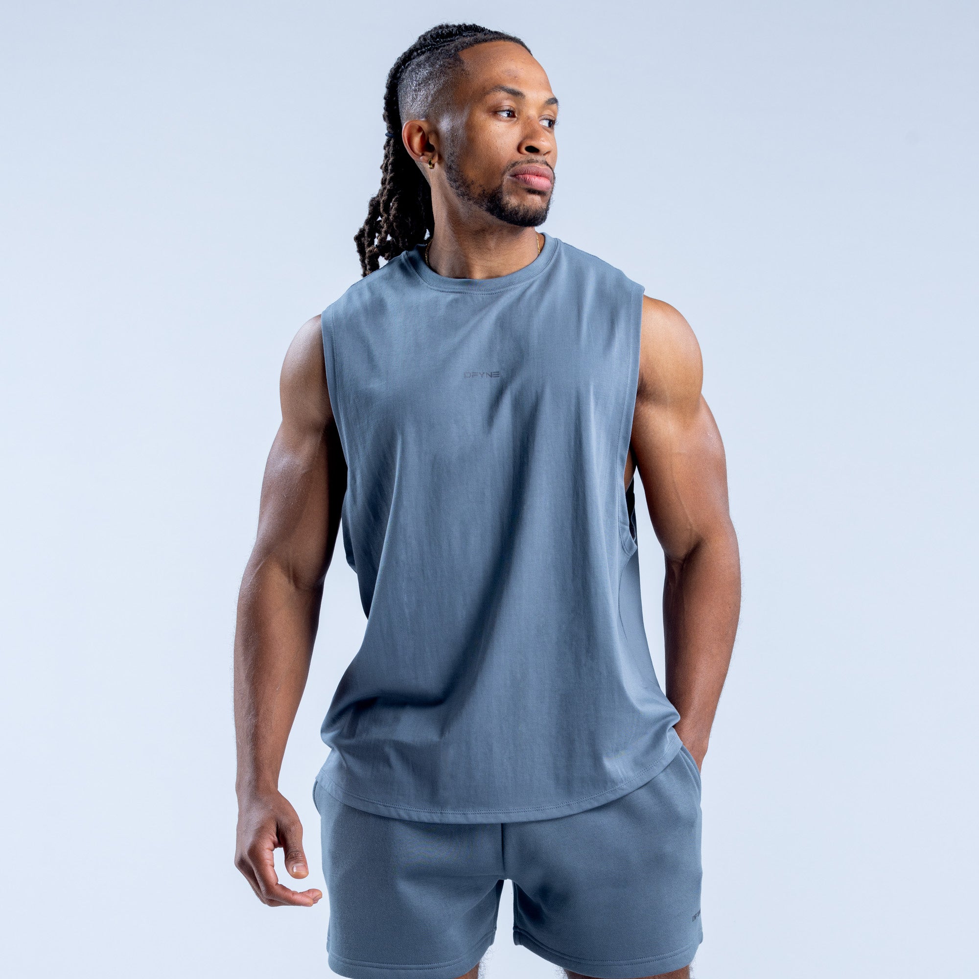 DFYNE Recharge Tank Top Herre Grå | 79810-IUQS