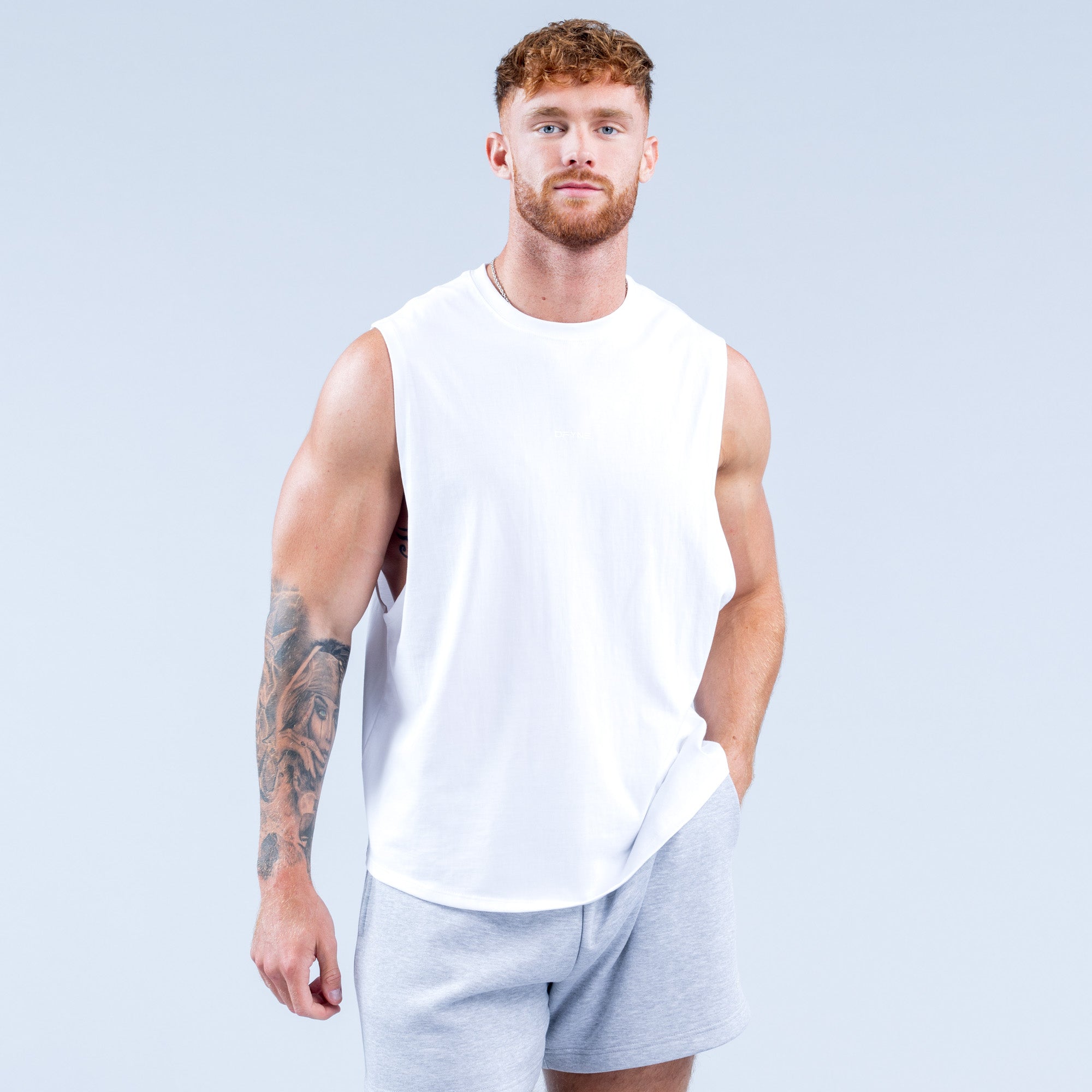 DFYNE Recharge Tank Top Herre Hvite | 03645-MHOG
