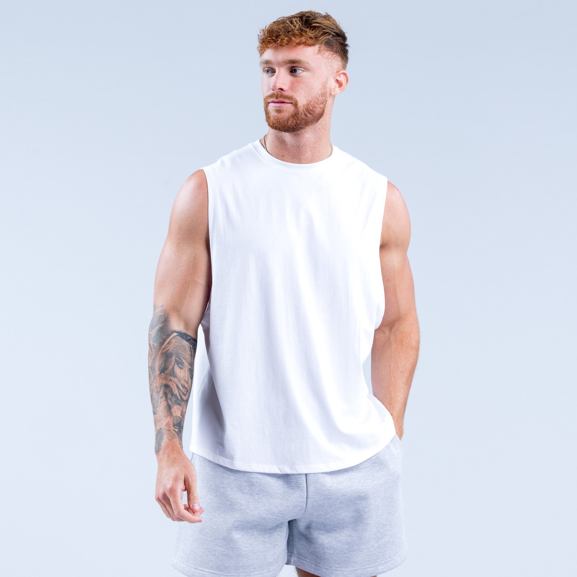 DFYNE Recharge Tank Top Herre Hvite | 03645-MHOG