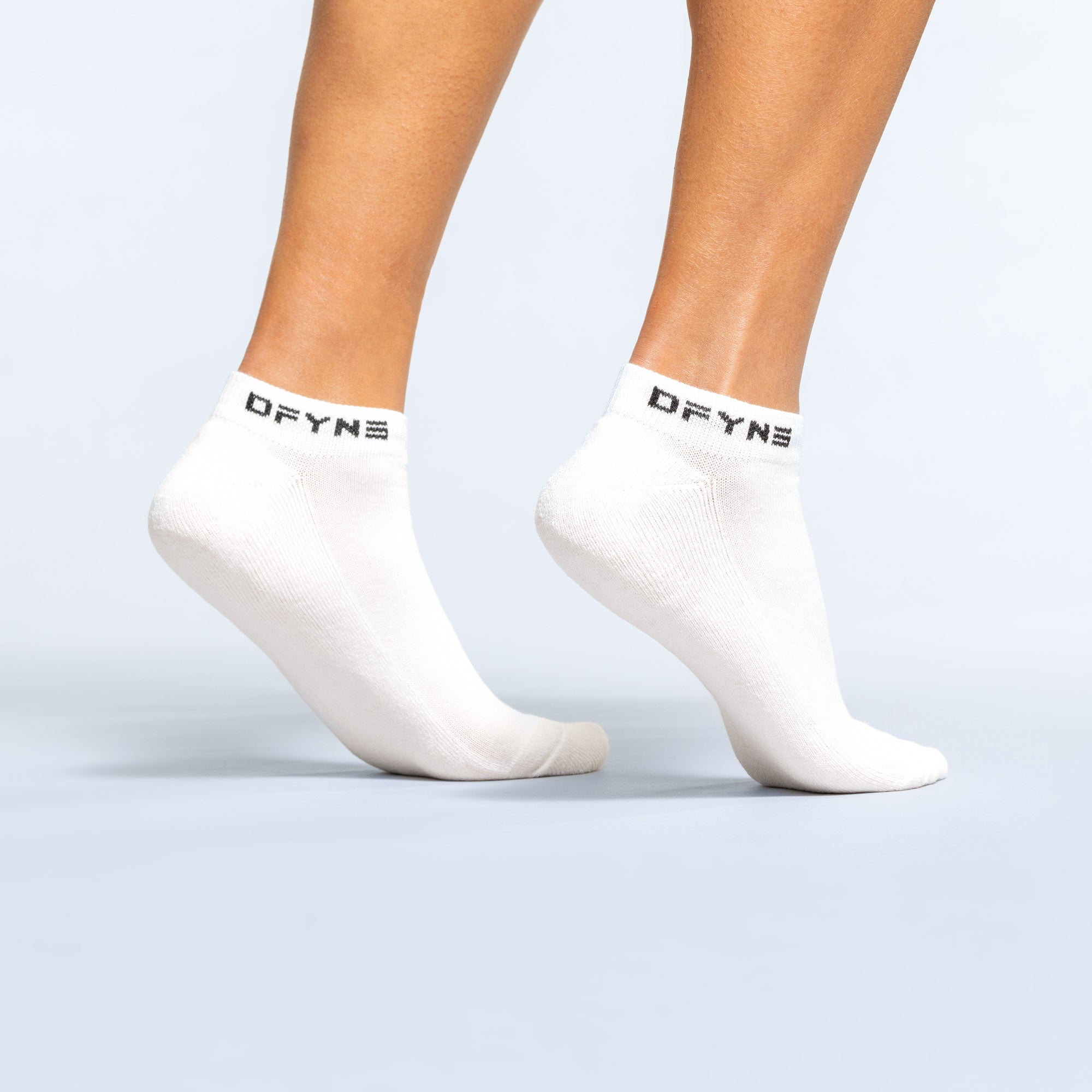 DFYNE Revive Ankle Sokker Dame Hvite Svarte | 87042-XSRZ