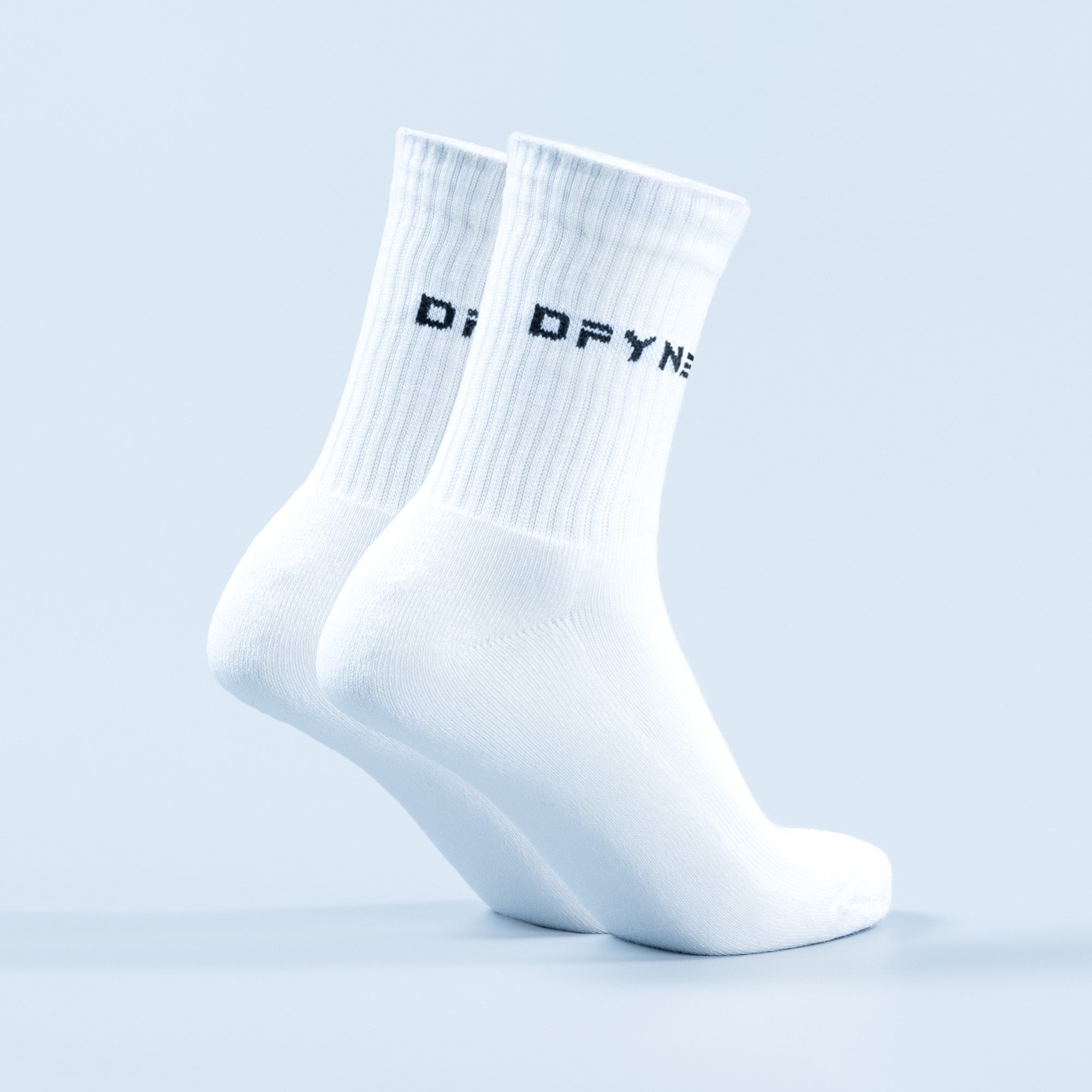 DFYNE Revive Crew Sokker Dame Hvite Svarte | 74362-AEDY
