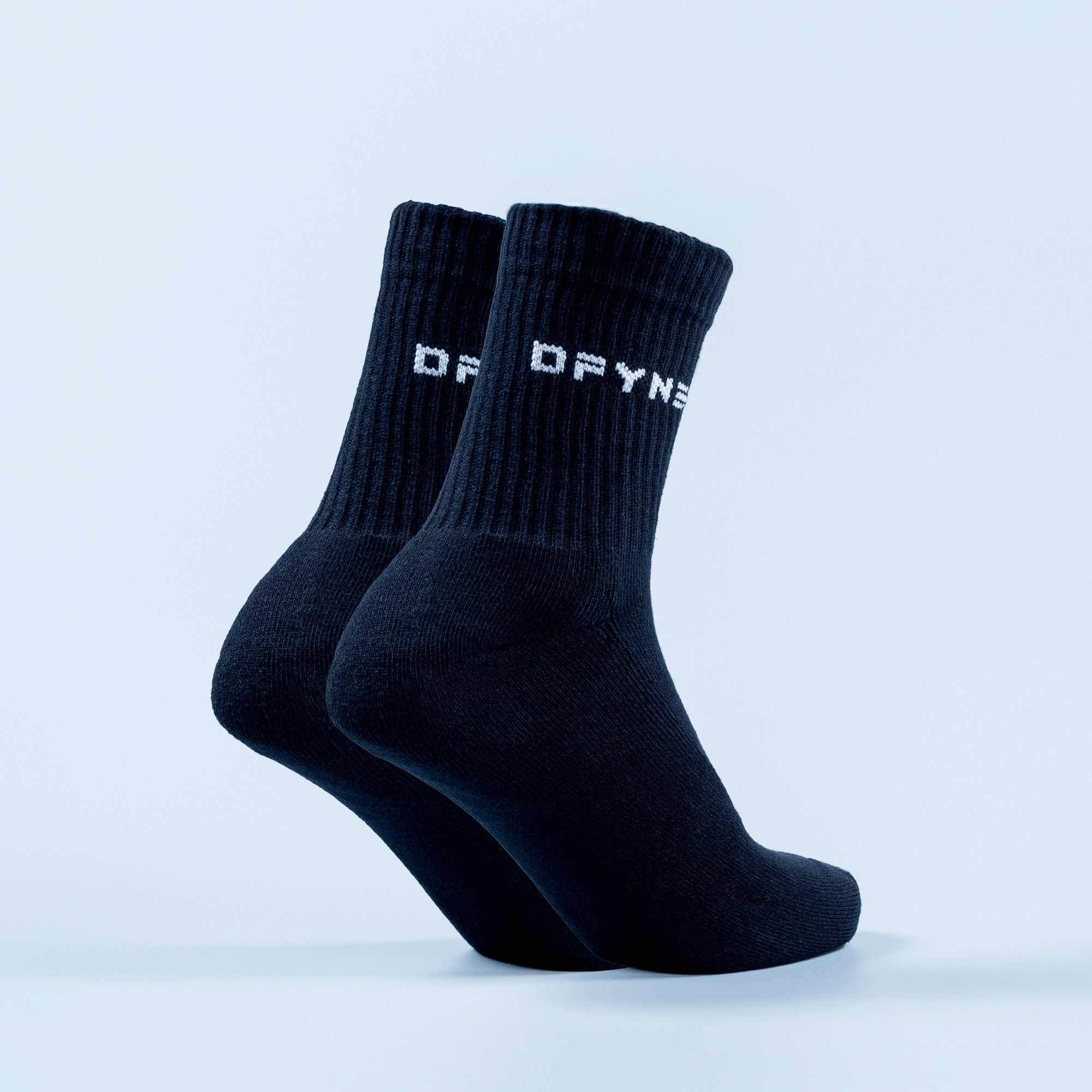 DFYNE Revive Crew Sokker Dame Svarte Hvite | 74296-QYWA