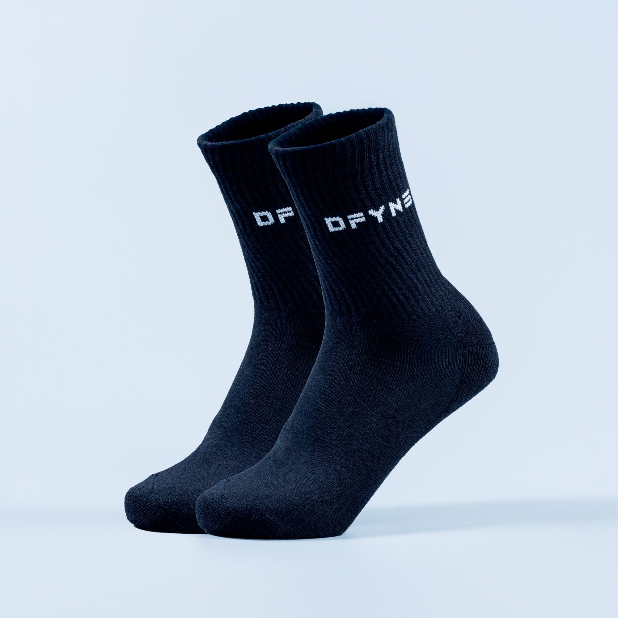 DFYNE Revive Crew Sokker Dame Svarte Hvite | 74296-QYWA