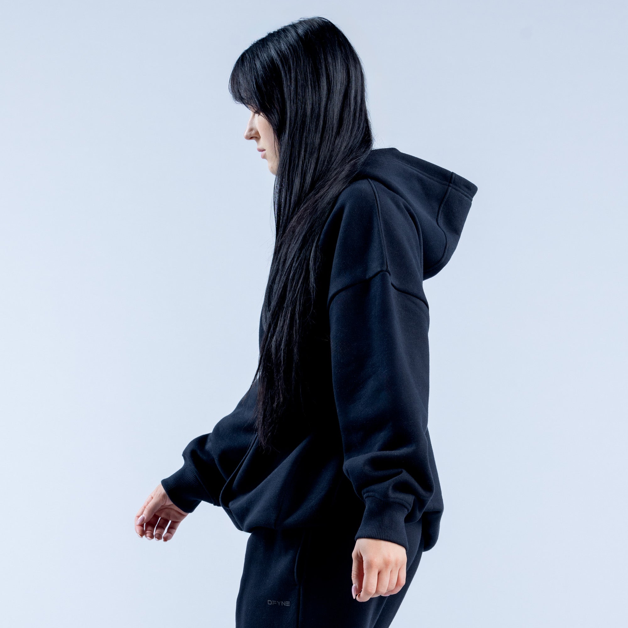 DFYNE Revive Heavy Weight Hettegenser Dame Svarte | 13705-PXMJ