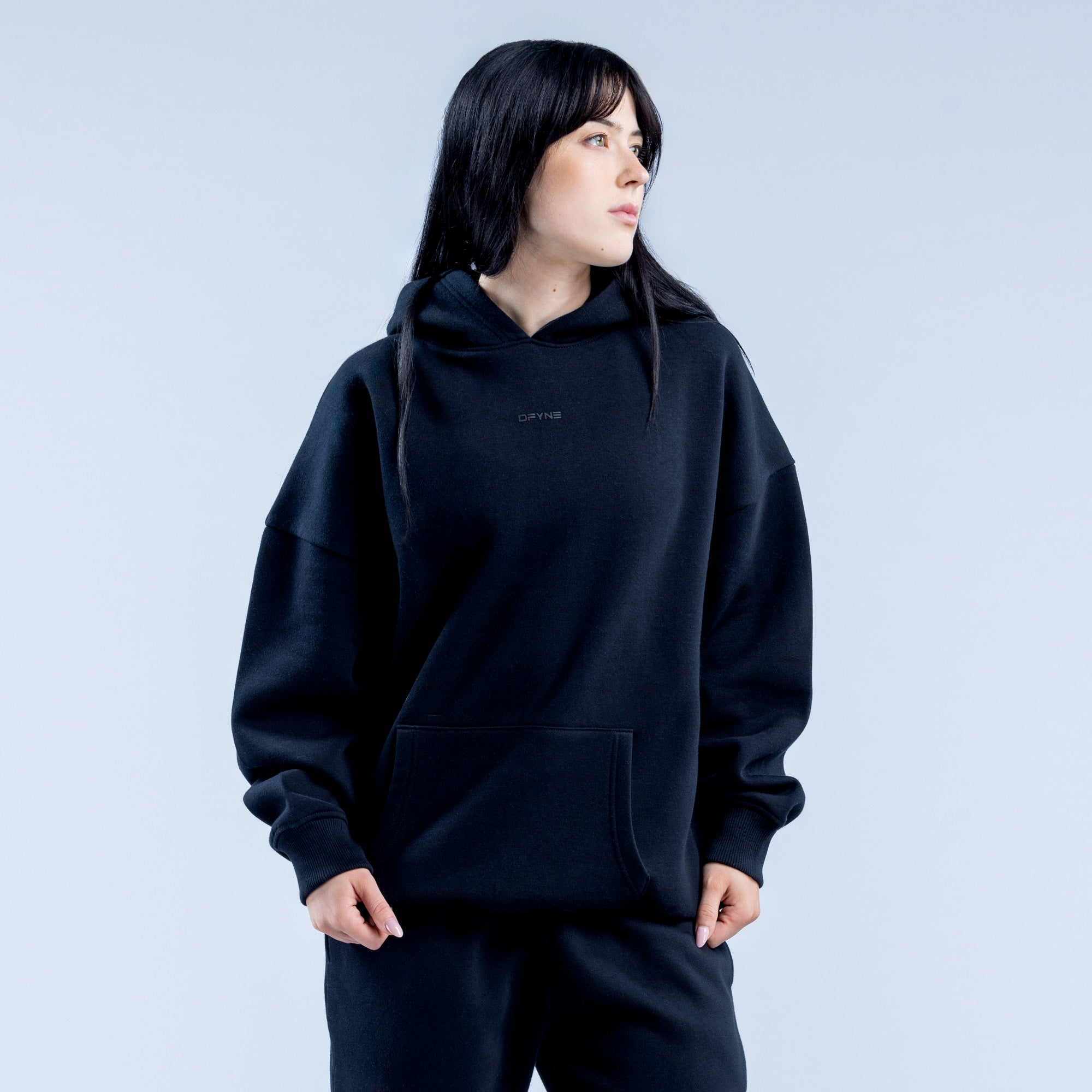 DFYNE Revive Heavy Weight Hettegenser Dame Svarte | 13705-PXMJ
