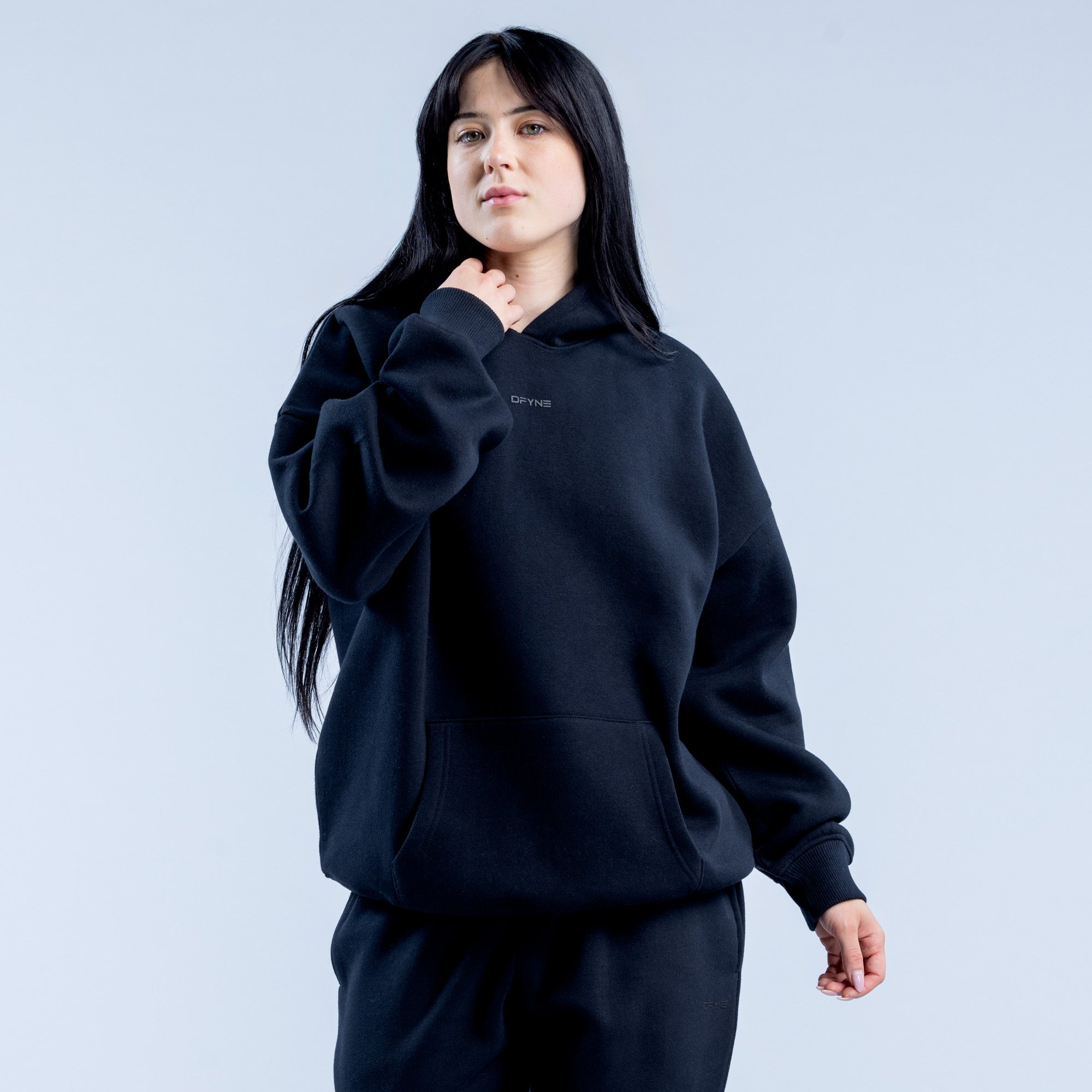 DFYNE Revive Heavy Weight Hettegenser Dame Svarte | 13705-PXMJ