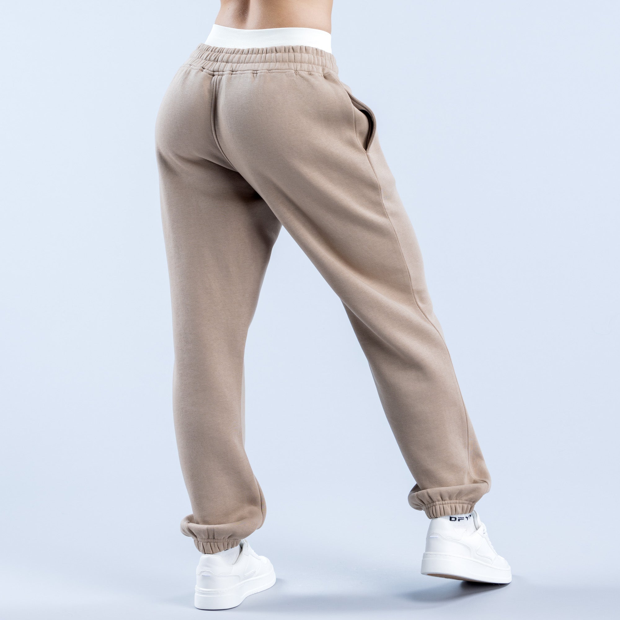 DFYNE Revive Heavy Weight Joggebukse Dame Beige | 94316-YNJF