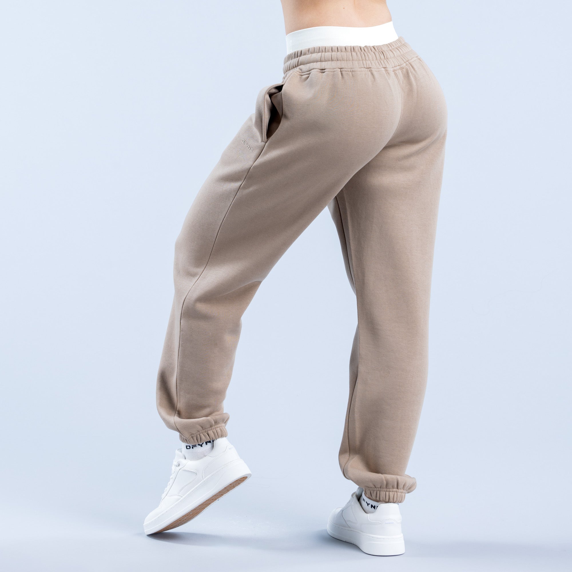 DFYNE Revive Heavy Weight Joggebukse Dame Beige | 94316-YNJF