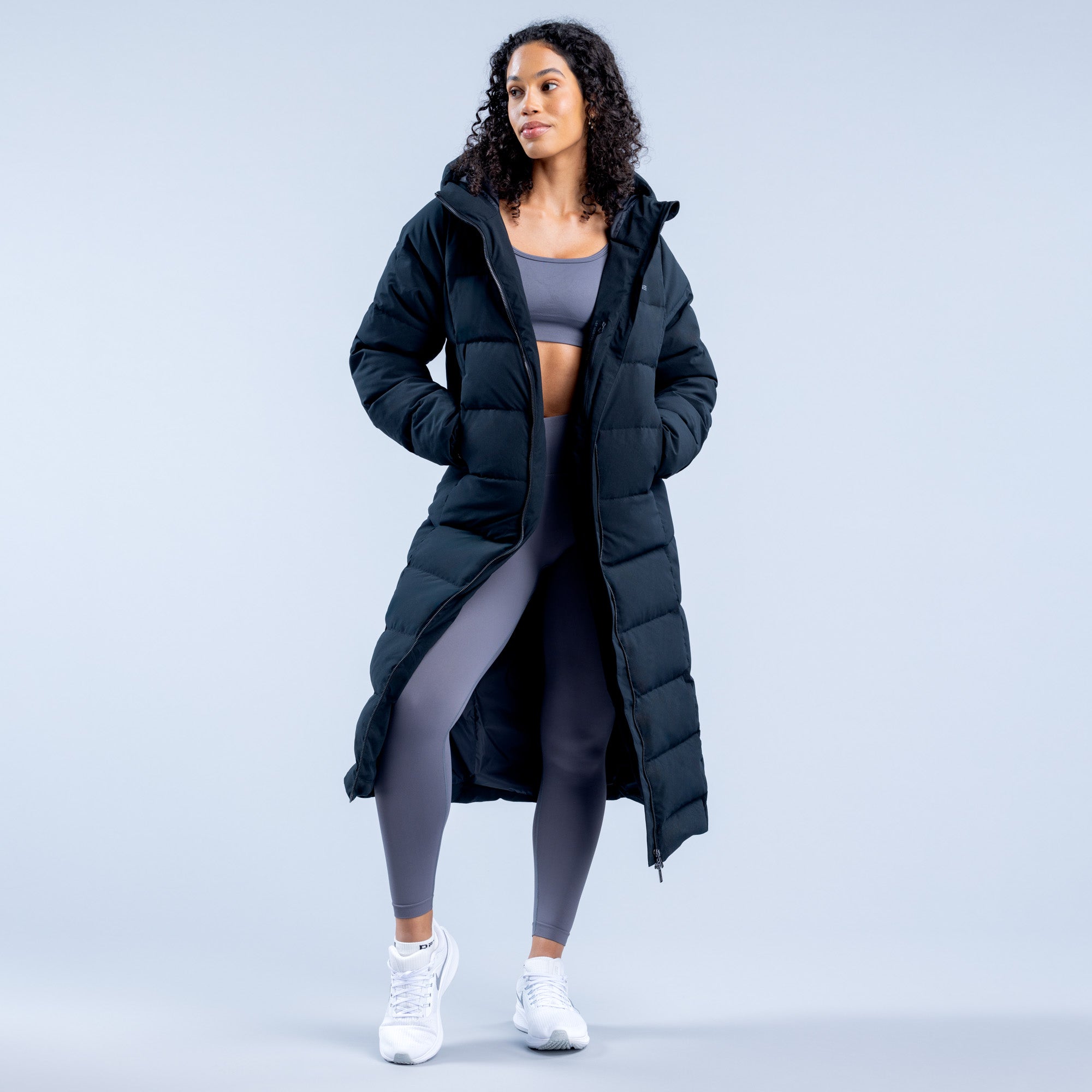 DFYNE Revive Long Down Jakker Dame Svarte | 12309-IDQK