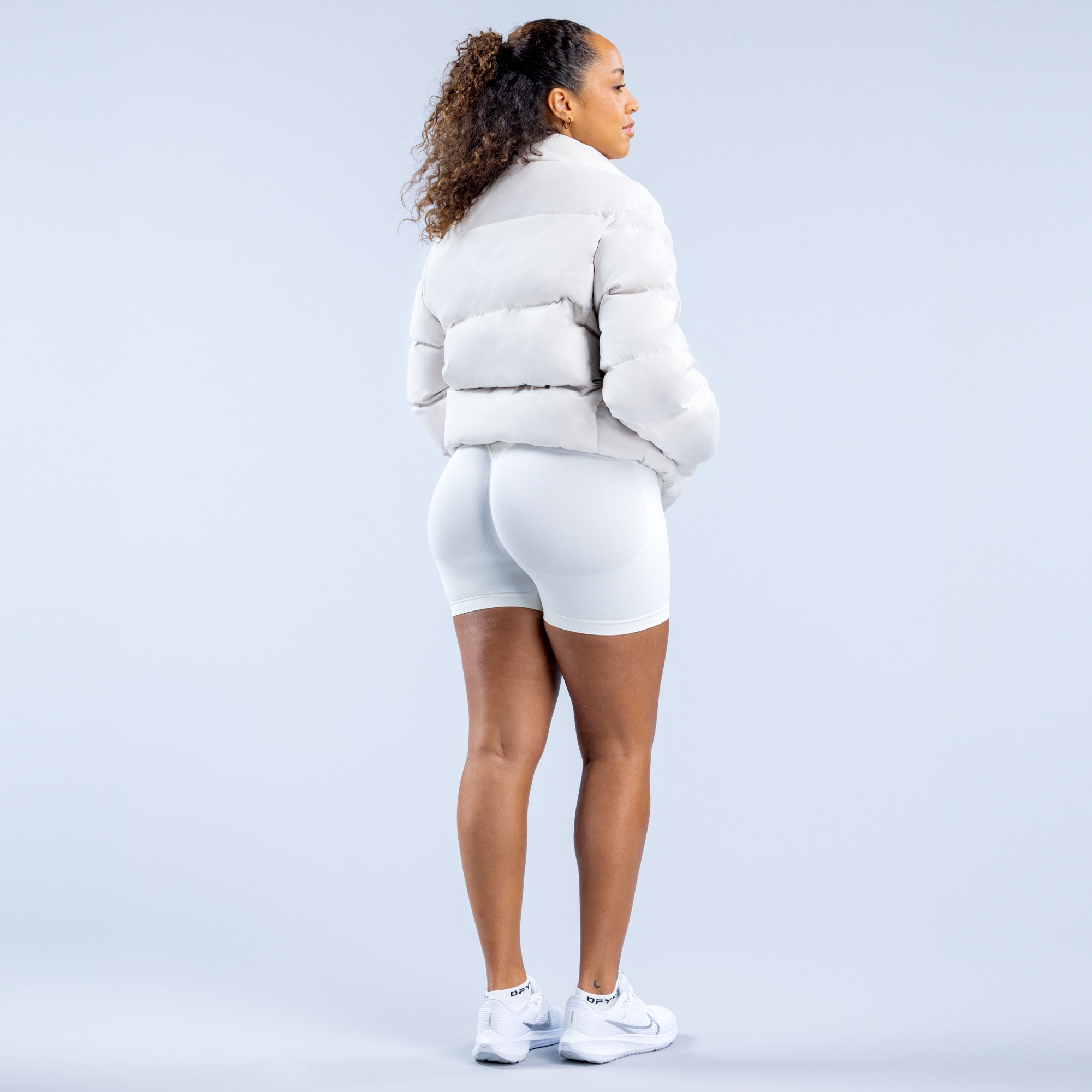 DFYNE Revive Short Down Jakker Dame Hvite | 58293-ZAJC