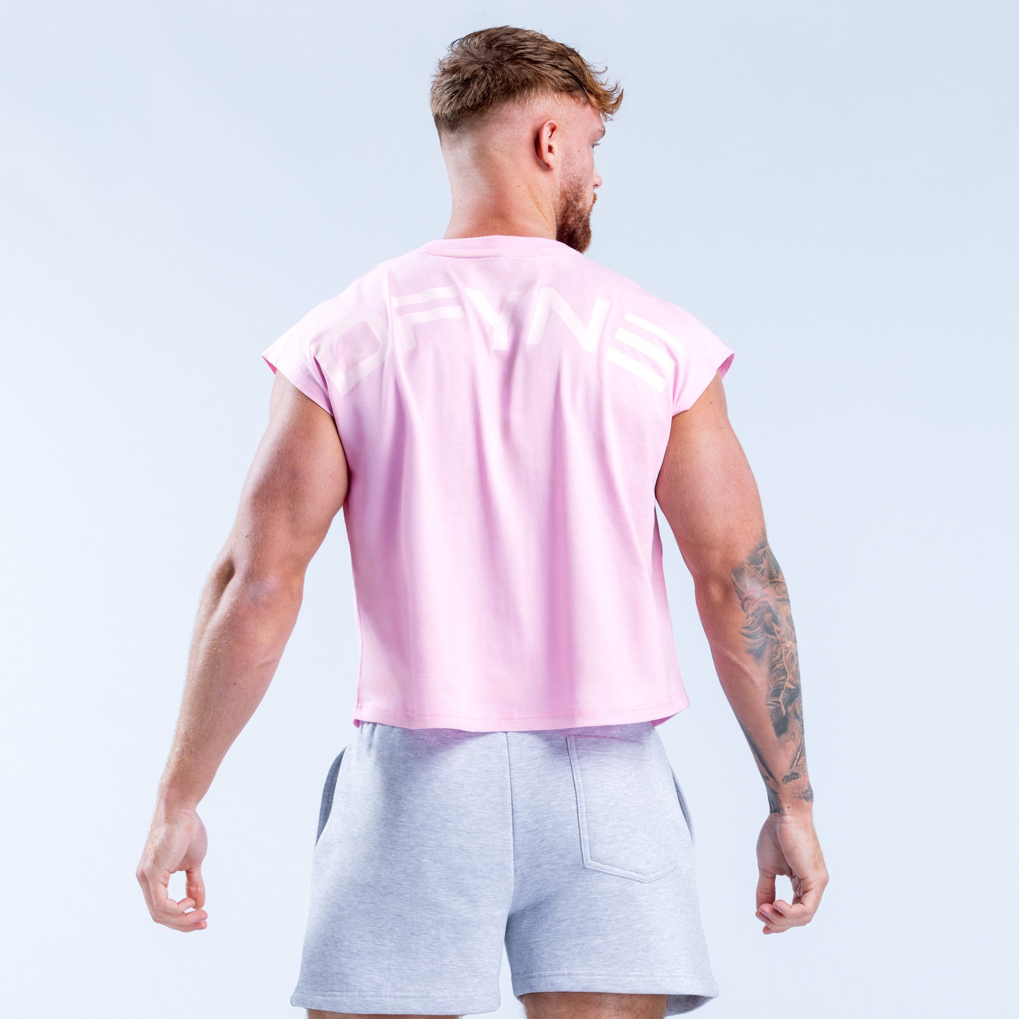 DFYNE Signature Crop Tank Top Herre Lyse Rosa Rosa | 75613-TUWQ