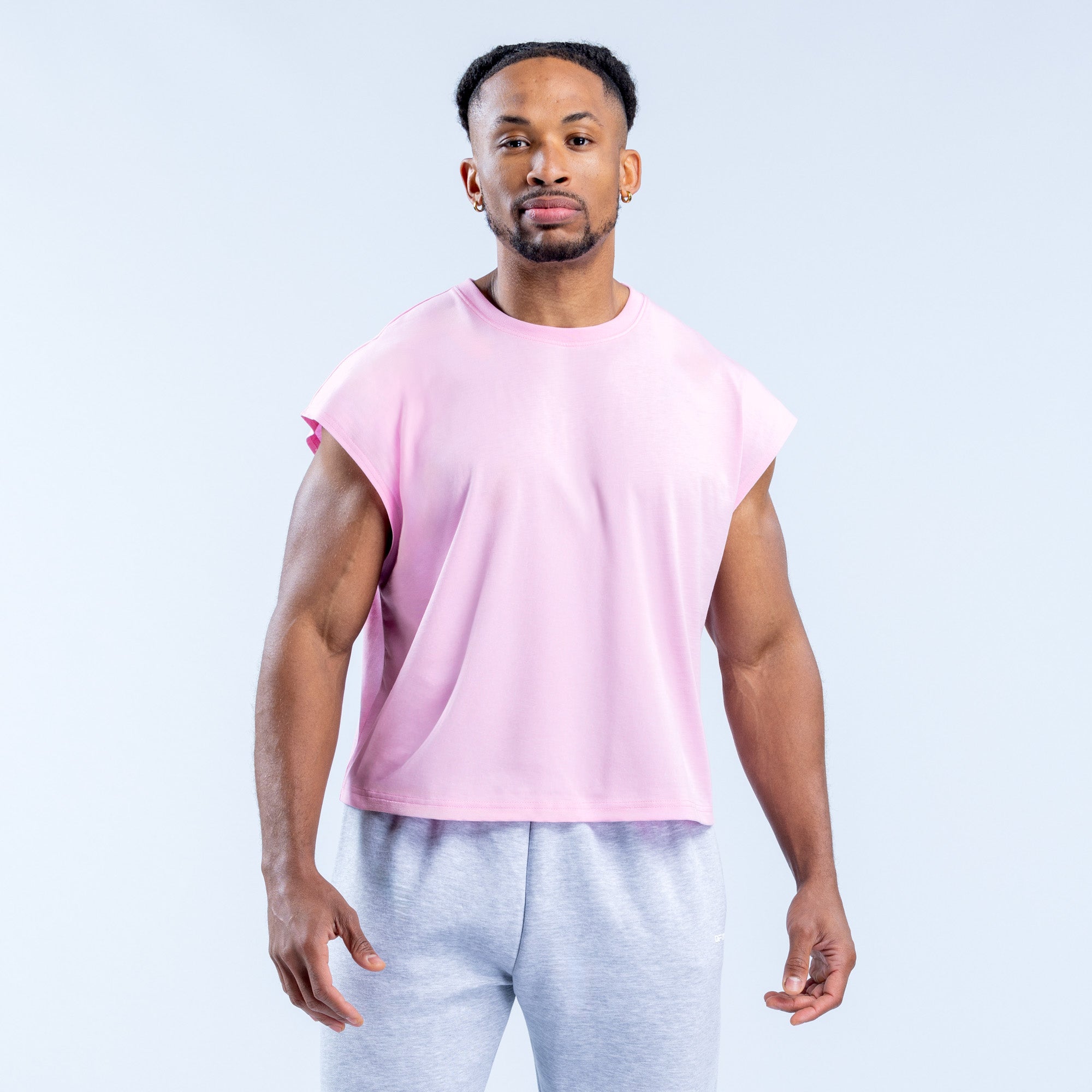 DFYNE Signature Crop Tank Top Herre Lyse Rosa Rosa | 75613-TUWQ