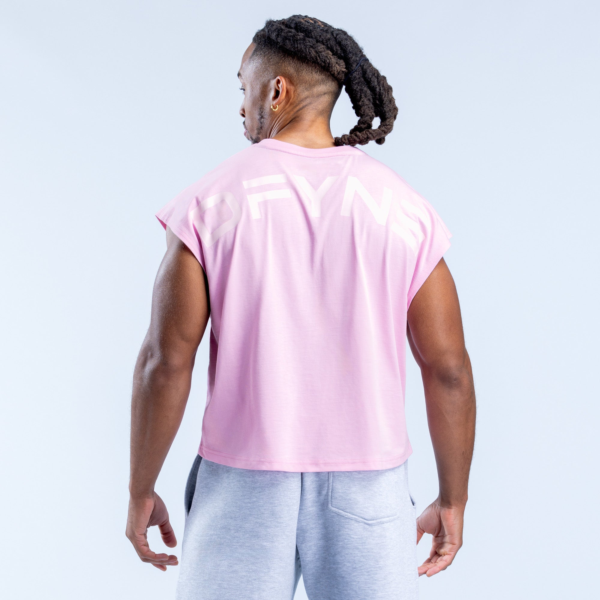 DFYNE Signature Crop Tank Top Herre Lyse Rosa Rosa | 75613-TUWQ