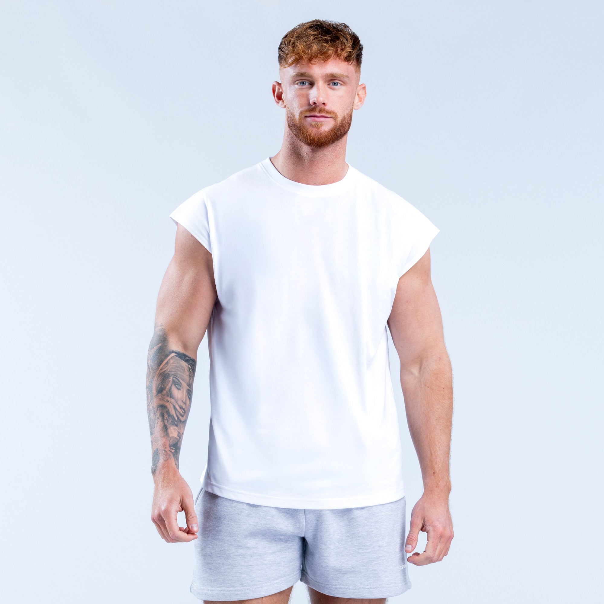 DFYNE Signature Tank Top Herre Hvite | 17493-QFBK