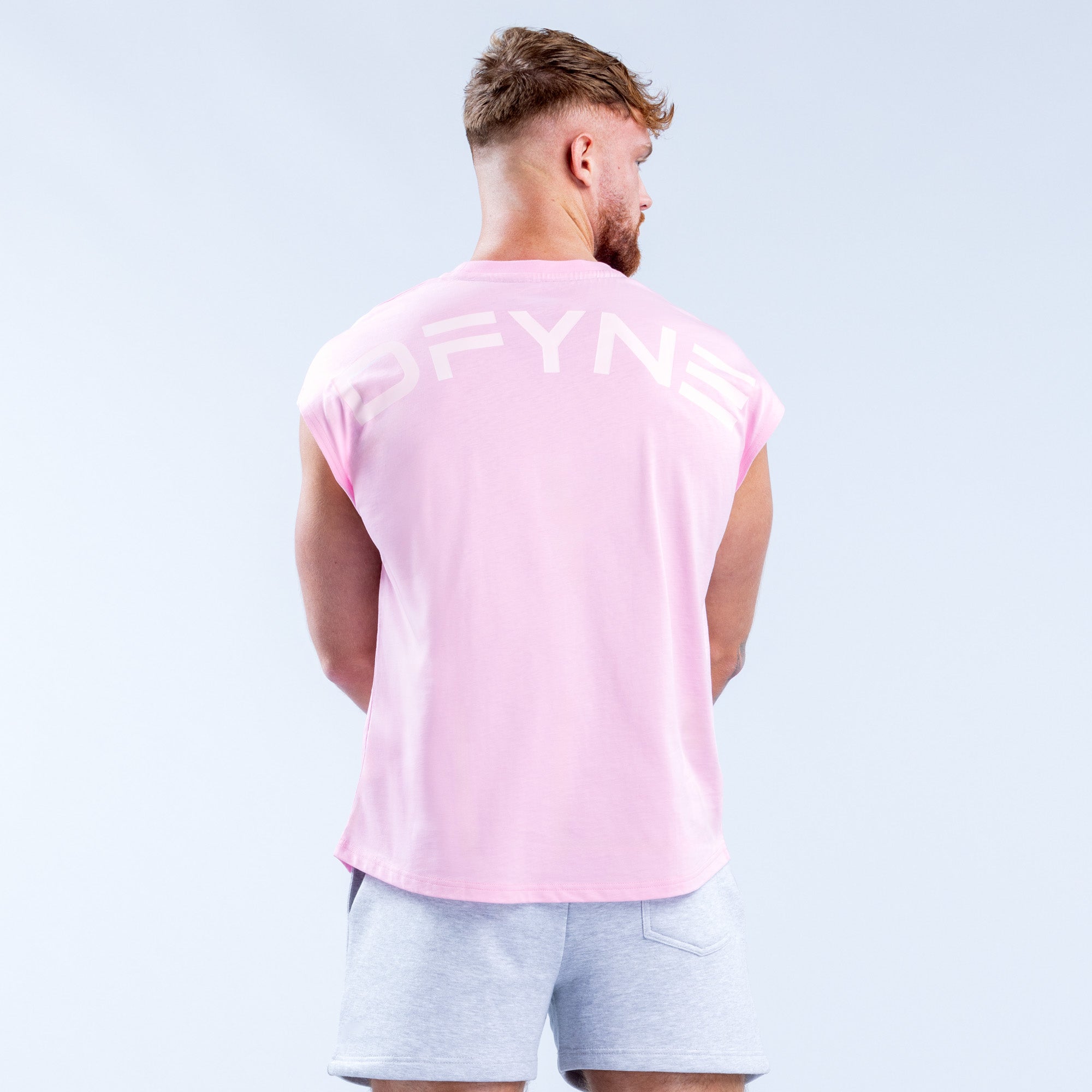 DFYNE Signature Tank Top Herre Lyse Rosa Rosa | 12857-IXGS
