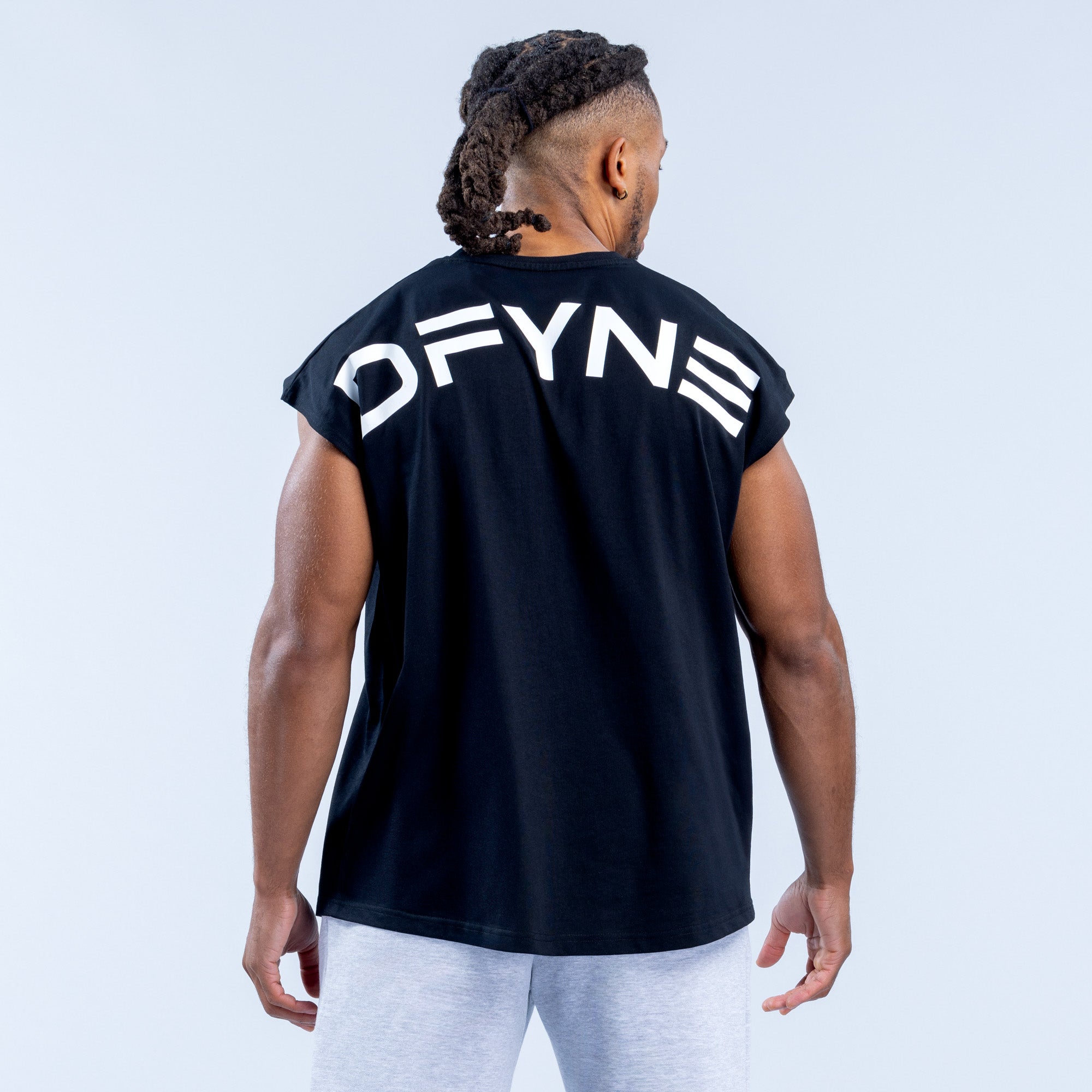 DFYNE Signature Tank Top Herre Svarte | 67831-WJRT