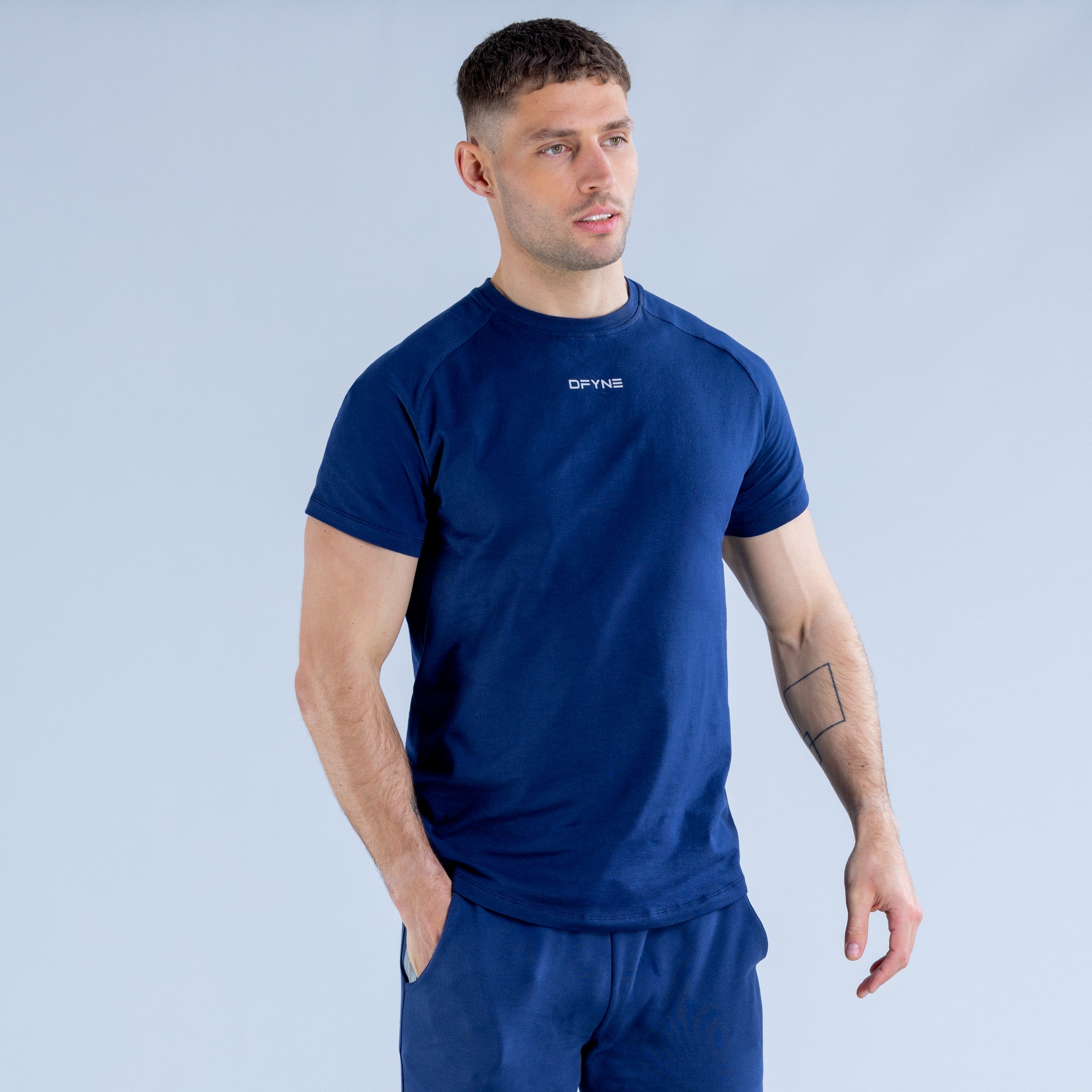 DFYNE Stealth T-Skjorte Herre Blå | 91248-AQMF