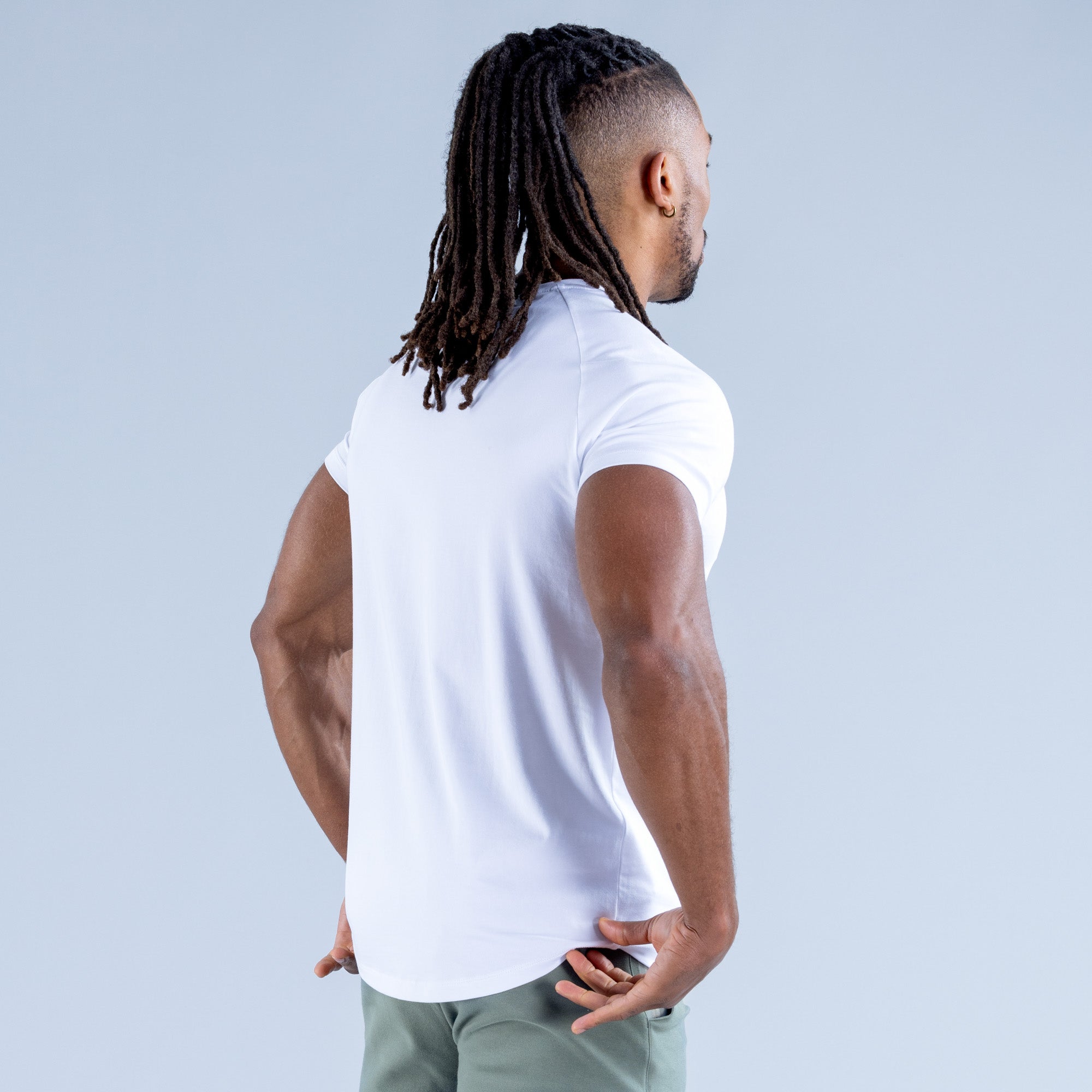 DFYNE Stealth T-Skjorte Herre Hvite | 45783-GZFQ