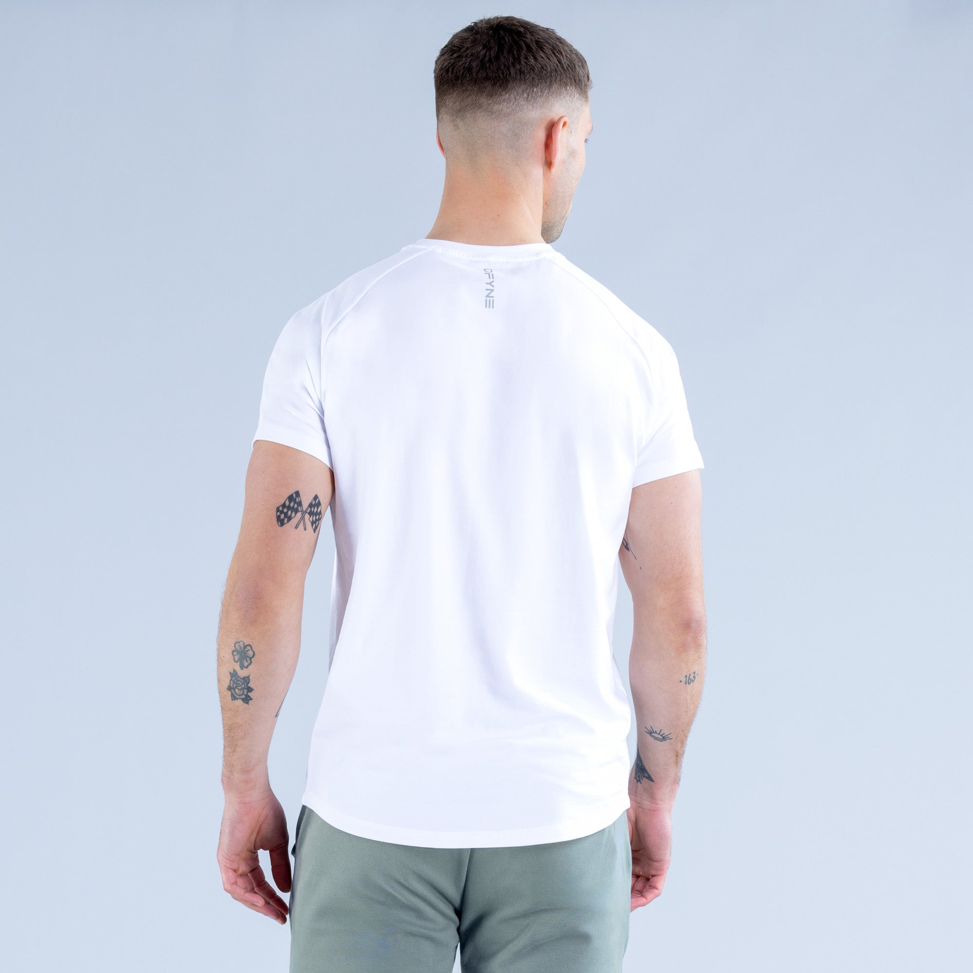 DFYNE Stealth T-Skjorte Herre Hvite | 45783-GZFQ