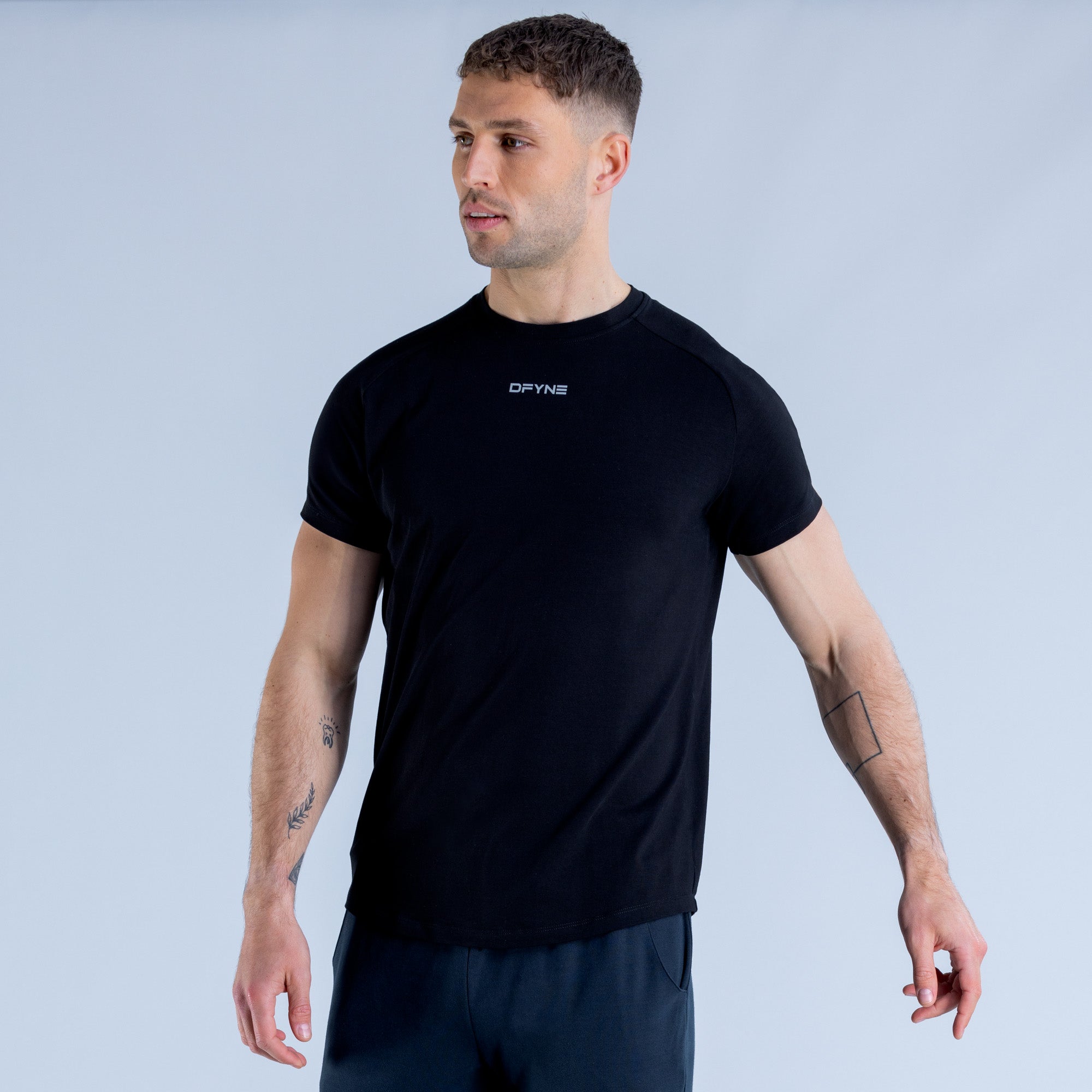 DFYNE Stealth T-Skjorte Herre Svarte | 78610-BKSZ