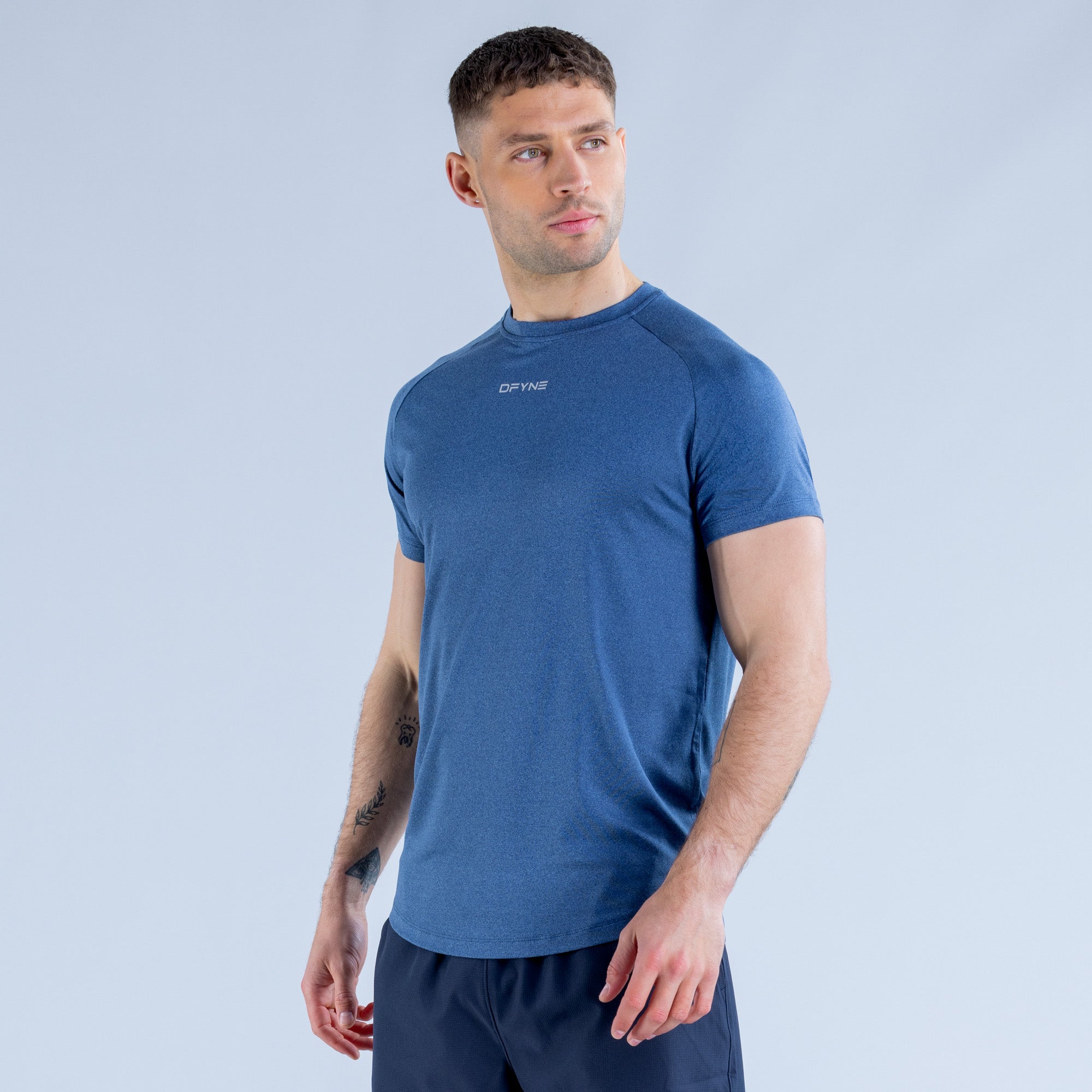 DFYNE Stealth Training T-Skjorte Herre Blå | 91702-JGPS