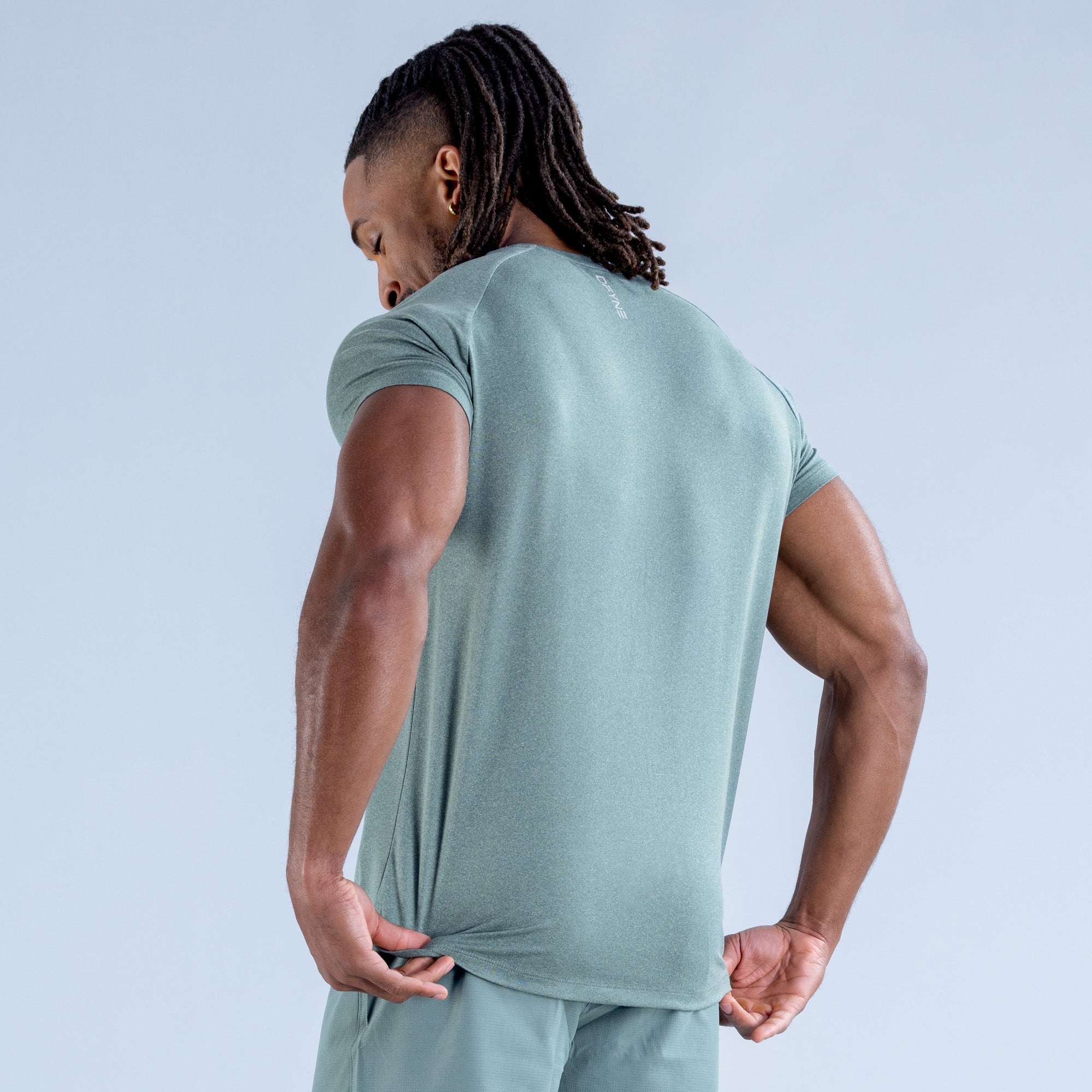 DFYNE Stealth Training T-Skjorte Herre Olivengrønne | 84170-TMDA