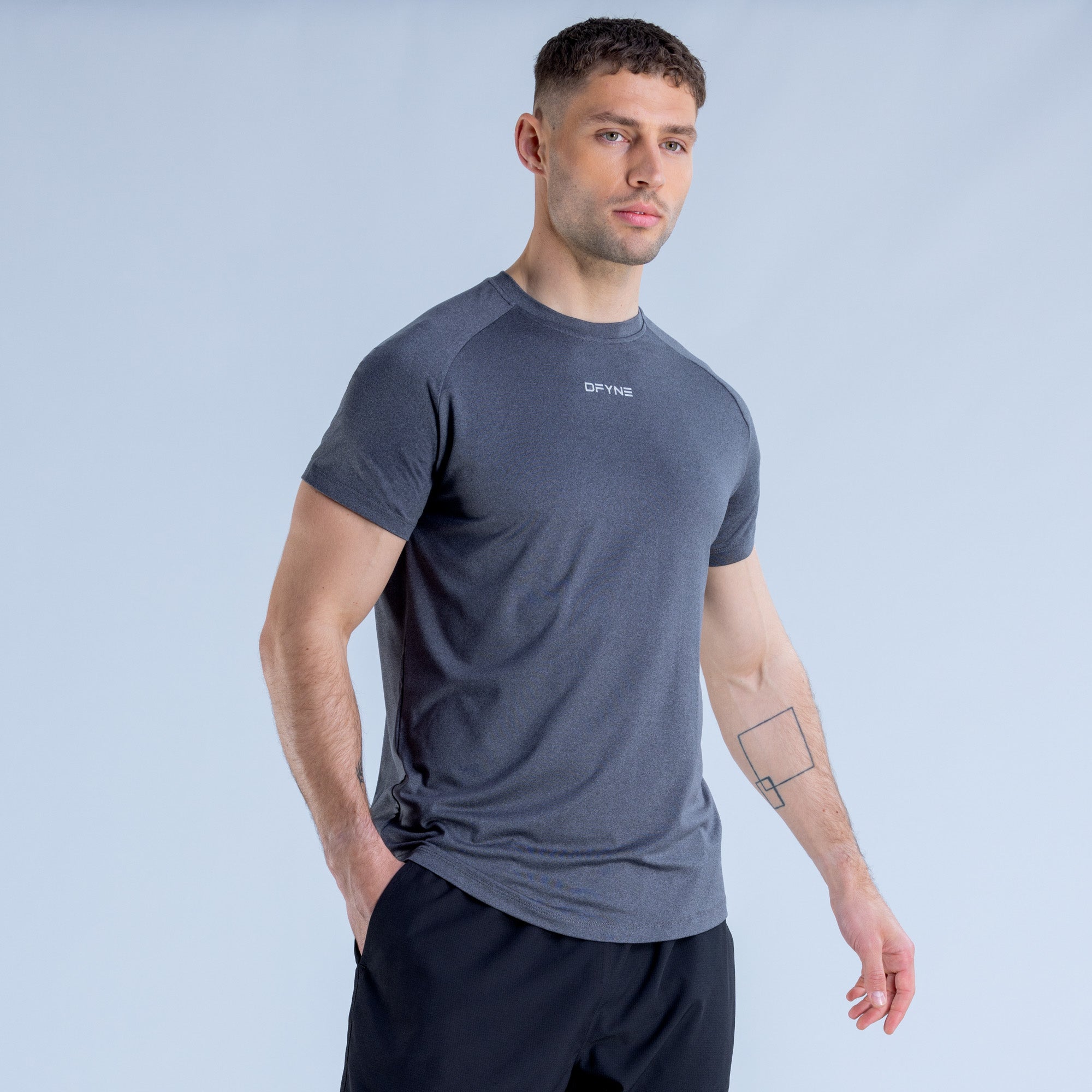 DFYNE Stealth Training T-Skjorte Herre Svarte | 29518-DPWO